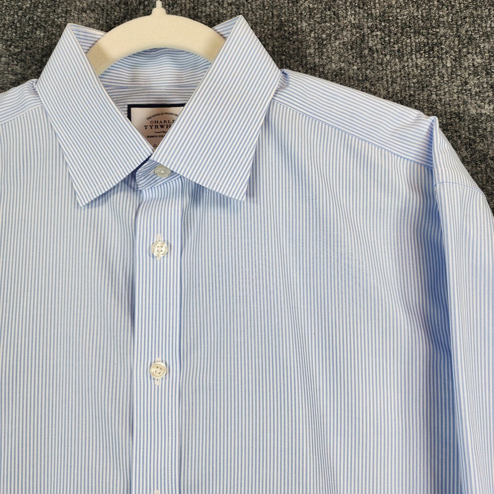 Charles Tyrwhitt Classic Fit‎ Men's Non-Iron Preppy Dress Shirt Size 16.5/34